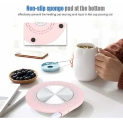 USB Heating Insulation Pad, 10W Coffee Milk Tea Cup Heating Mat, Pink 8 USB Heating Insulation Pad, 10W Coffee Milk Tea Cup Heating Mat, Pink -Kitchen Appliances Store 59939492 4