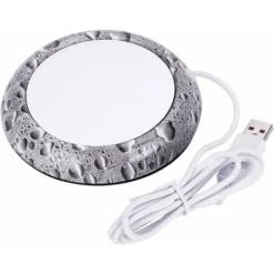 USB Wood Grain Cup Warmer Heat Drink Cup Mat Office Tea Coffee Warmer Pad Water Bead Pattern