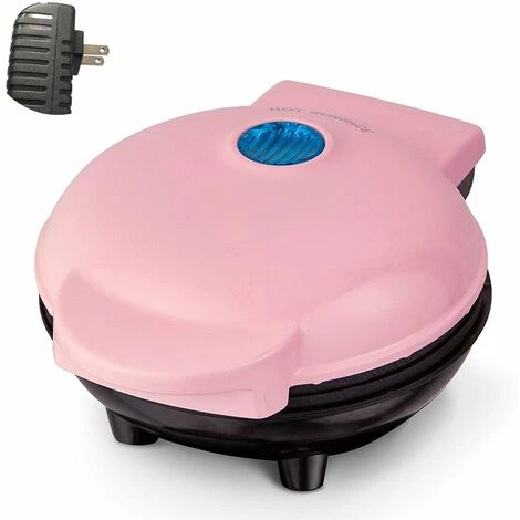 HIASDFLS Mini Gaufrier, Petit Gaufrier, Gaufrier Antiadhésif Pour Pommes De Terre Rissolées, Keto Chaffle Facile À Nettoyer Pour Crêpes Individuelles, Biscuits, Œufs Et Petit-Déjeuner, Déjeuner Et Col 1 HIASDFLS Mini Gaufrier, Petit Gaufrier, Gaufrier Antiadhésif Pour Pommes De Terre Rissolées, Keto Chaffle Facile À Nettoyer Pour Crêpes Individuelles, Biscuits, Œufs Et Petit-Déjeuner, Déjeuner Et Col