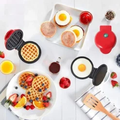 HIASDFLS Mini Gaufrier, Petit Gaufrier, Gaufrier Antiadhésif Pour Pommes De Terre Rissolées, Keto Chaffle Facile À Nettoyer Pour Crêpes Individuelles, Biscuits, Œufs Et Petit-Déjeuner, Déjeuner Et Col 8 HIASDFLS Mini Gaufrier, Petit Gaufrier, Gaufrier Antiadhésif Pour Pommes De Terre Rissolées, Keto Chaffle Facile À Nettoyer Pour Crêpes Individuelles, Biscuits, Œufs Et Petit-Déjeuner, Déjeuner Et Col -Kitchen Appliances Store 60224677 4