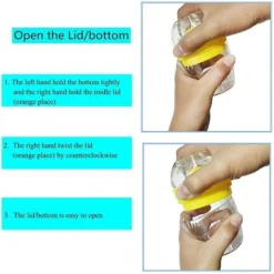 HIASDFLS Presse-Agrumes Orange, Presse-Agrumes Manuel Citron Presse-Agrumes Manuel Multifonction Facile À Utiliser Avec Passoire Rouge -Kitchen Appliances Store 60225037 4