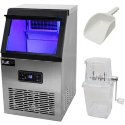 Commercial Ice Cube Maker Stainless Steel Machine 40kg/24hr -Kitchen Appliances Store 60469311 3