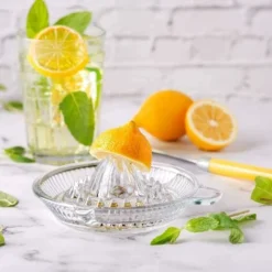 Glass Manual Juicer Citrus Fruit Juicer Kitchen Orange Lime Lemon Squeezer Fruit Press -Kitchen Appliances Store 60699475 3