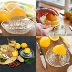 Glass Manual Juicer Citrus Fruit Juicer Kitchen Orange Lime Lemon Squeezer Fruit Press -Kitchen Appliances Store 60699475 5