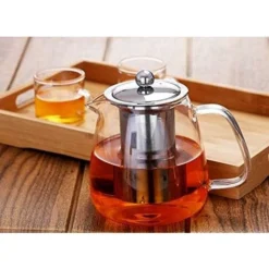 Glass Teapot With Brewing Teapot 500ml/17oz The Teapot Stove Is Safe And Heat-Resistant Blooming And Loose Leaf Teapot Set. -Kitchen Appliances Store 60699641 5