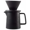 500ML Pour Coffee Maker Set, Premium Ceramic V60 Dripper And Decanter, 1-2 Cup Home Filter Coffee Maker (Black)