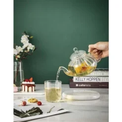 Glass Teapot With Infuser Pumpkin Design(600ml Pumpkin Teapot) -Kitchen Appliances Store 60700270 4