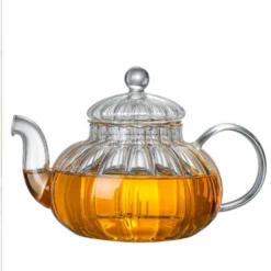Glass Teapot With Infuser Pumpkin Design(600ml Pumpkin Teapot) -Kitchen Appliances Store 60700270 5