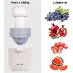 Lemon Squeezer And Simple Manual Citrus Juicer Small Portable Lime Juicer Cup With Two Ways Of Use For Different Fruits（Wheat Color） -Kitchen Appliances Store 60700284 3