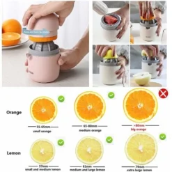 Lemon Squeezer And Simple Manual Citrus Juicer Small Portable Lime Juicer Cup With Two Ways Of Use For Different Fruits（Wheat Color） -Kitchen Appliances Store 60700284 5
