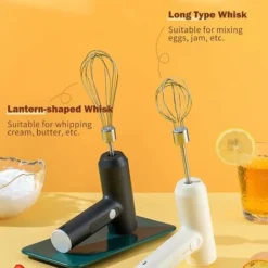 Electric Egg Beater With Two Wire Beaters Food Beater 3 Speed Whisk Vertical Cordless Hand Mixer With Egg Separator For Cake Egg Custard Cooking 9 Electric Egg Beater With Two Wire Beaters Food Beater 3 Speed Whisk Vertical Cordless Hand Mixer With Egg Separator For Cake Egg Custard Cooking -Kitchen Appliances Store 60962331 5