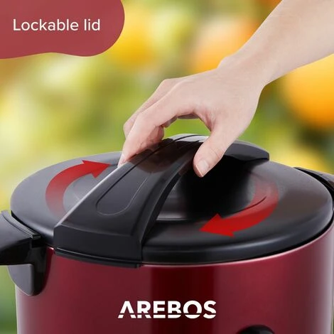 AREBOS Mulled Wine Cooker 1650 W Hot Drink Dispenser 20 L With Drip Tray, Outlet Tap, Thermostat And Overheating Protection Temperature Setting From 30 - 110 °C Red 5 AREBOS Mulled Wine Cooker 1650 W Hot Drink Dispenser 20 L With Drip Tray, Outlet Tap, Thermostat And Overheating Protection Temperature Setting From 30 - 110 °C Red - Image 5