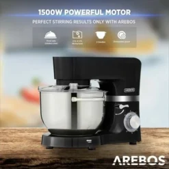 AREBOS Kitchen Maschine 1500W - Incl. 2 Bowls -Kitchen Appliances Store 65602381 4