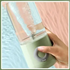 Juice Machine,Portable Electric Juicer,Smoothie Blender,6 Knives,Mini Blender,USB Rechargeable,500ML,Green -Kitchen Appliances Store 65910902 3