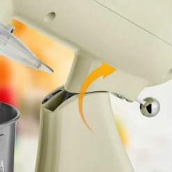 AREBOS Retro Food Processor 1800 W Cream Kneading Machine With 6L Stainless Steel Mixing Bowl Low Noise Kitchen Mixer With Mixing Hook, Dough Hook, Whisk And Splash Guard 6 Speeds 9 AREBOS Retro Food Processor 1800 W Cream Kneading Machine With 6L Stainless Steel Mixing Bowl Low Noise Kitchen Mixer With Mixing Hook, Dough Hook, Whisk And Splash Guard 6 Speeds -Kitchen Appliances Store 66438943 5