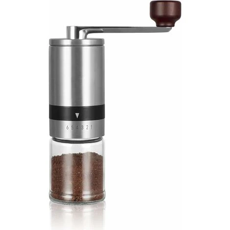 Manual Coffee Grinder With Adjustable Grind - Portable Fast Grinding, Multiple Settings For Coarseness, For Coffee Lovers 1 Manual Coffee Grinder With Adjustable Grind - Portable Fast Grinding, Multiple Settings For Coarseness, For Coffee Lovers