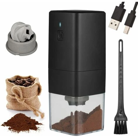 Portable Electric Coffee Grinder, Coffee Grinder 1300mAh USB Rechargeable Coffee Grinder With Brush For Coffee Beans, Spices, Nuts 1 Portable Electric Coffee Grinder, Coffee Grinder 1300mAh USB Rechargeable Coffee Grinder With Brush For Coffee Beans, Spices, Nuts