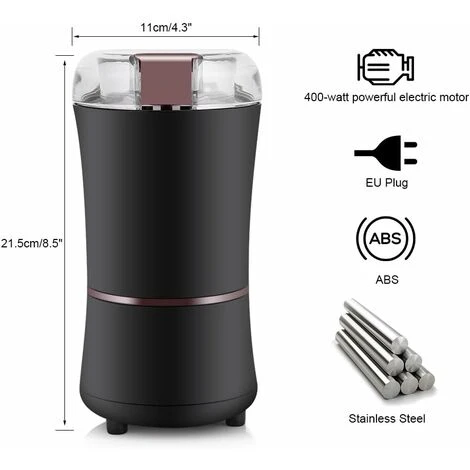 Electric Coffee Grinder, 150W Electric Coffee Grinder Frijol Grinder Spice Nothing Grinder With Stainless Steel Blade 2 Electric Coffee Grinder, 150W Electric Coffee Grinder Frijol Grinder Spice Nothing Grinder With Stainless Steel Blade - Image 2