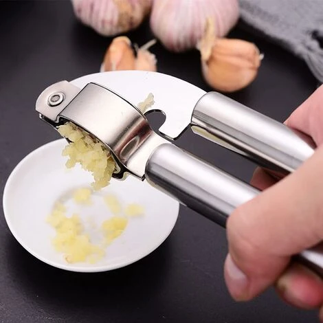 Garlic Press 304 Stainless Steel Meat Grinder With Silicone Brush 2 Garlic Press 304 Stainless Steel Meat Grinder With Silicone Brush - Image 2