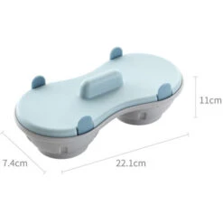 Egg Poacher - 2 Cavity Edible Silicone Egg Boiler Set, Double Egg Cups For Hard Boiled Eggs, Blue 8 Egg Poacher - 2 Cavity Edible Silicone Egg Boiler Set, Double Egg Cups For Hard Boiled Eggs, Blue -Kitchen Appliances Store 67643560 4