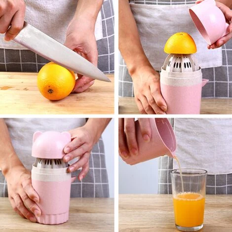 Hand Juicer Citrus Orange Squeezer Manual Lid Rotation Press Reamer 4 Hand Juicer Citrus Orange Squeezer Manual Lid Rotation Press Reamer - Image 4