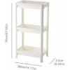 3 Tier Slim Organizer Storage Cart Laundry Trolley Bathroom Shelves Organizer, For Bathroom Laundry Room Pantry Kitchen Narrow Places