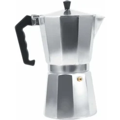 Moka Pot Machine Express Italian Coffee Maker Espresso Stainless Steel Kettle(450ML 9cups)