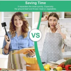 Meat Chopper, Ground Meat Chopper Utensil, Multifunctional Heat Resistant Masher And Mix Chopper For Hamburger Meat, Ground Beef, Turkey And More, Hamburger Chopper Utensil Non Stick Cookware -Kitchen Appliances Store 68106230 3