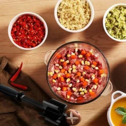 Meat Chopper, Ground Meat Chopper Utensil, Multifunctional Heat Resistant Masher And Mix Chopper For Hamburger Meat, Ground Beef, Turkey And More, Hamburger Chopper Utensil Non Stick Cookware -Kitchen Appliances Store 68106230 5