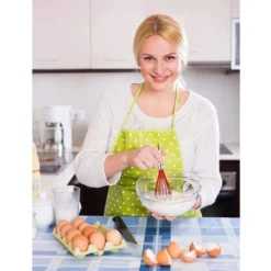 Silicone Whisk, Balloon Whisk Set, Wire Whisk, Egg Frother, Milk And Egg Beater Blender-Kitchen Utensils For Blending, Whisking, Beating, Stirring, Set Of 3, Red -Kitchen Appliances Store 68106244 5