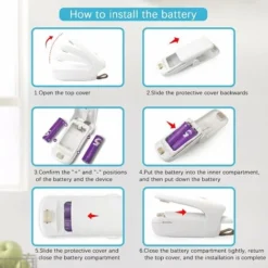 Mini Household Sealer, Handheld Pouch-type Heat Vacuum Sealer, 2 In 1 Sealer And Paper Cutter, Portable Pouch Sealer, Food Preserver For Plastic Bags (Milky White) 7 Mini Household Sealer, Handheld Pouch-type Heat Vacuum Sealer, 2 In 1 Sealer And Paper Cutter, Portable Pouch Sealer, Food Preserver For Plastic Bags (Milky White) -Kitchen Appliances Store 68106982 3
