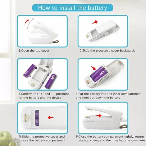 Mini Household Sealer, Handheld Pouch-type Heat Vacuum Sealer, 2 In 1 Sealer And Paper Cutter, Portable Pouch Sealer, Food Preserver For Plastic Bags (Milky White) 3 Mini Household Sealer, Handheld Pouch-type Heat Vacuum Sealer, 2 In 1 Sealer And Paper Cutter, Portable Pouch Sealer, Food Preserver For Plastic Bags (Milky White) - Image 3