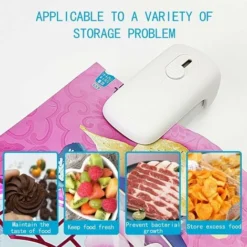 Mini Household Sealer, Handheld Pouch-type Heat Vacuum Sealer, 2 In 1 Sealer And Paper Cutter, Portable Pouch Sealer, Food Preserver For Plastic Bags (Milky White) 9 Mini Household Sealer, Handheld Pouch-type Heat Vacuum Sealer, 2 In 1 Sealer And Paper Cutter, Portable Pouch Sealer, Food Preserver For Plastic Bags (Milky White) -Kitchen Appliances Store 68106982 5