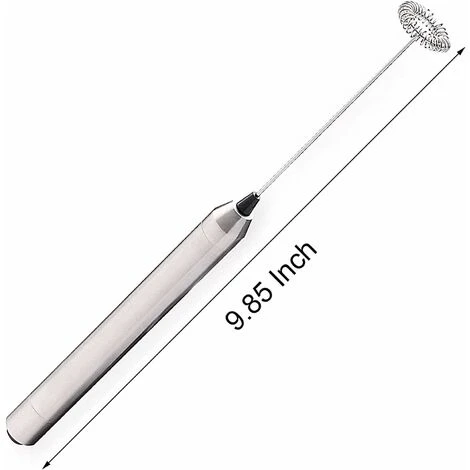 Electric Milk Frother Rod, Stainless Steel Handheld Milk Frother, Battery Operated Electric Motor Frother, Coffee/Latte/Cappuccino/Cream/Macchiato Milk Frother 2 Electric Milk Frother Rod, Stainless Steel Handheld Milk Frother, Battery Operated Electric Motor Frother, Coffee/Latte/Cappuccino/Cream/Macchiato Milk Frother - Image 2
