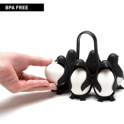Peleg Design 3-in-1 Cook, Store And Serve Egg Holder, Penguin-Shaped Boiled Egg Cooker For Making Soft Or Hard Boiled Eggs, Holds 6 Eggs For Easy Cooking And Fridge Storage 2 Peleg Design 3-in-1 Cook, Store And Serve Egg Holder, Penguin-Shaped Boiled Egg Cooker For Making Soft Or Hard Boiled Eggs, Holds 6 Eggs For Easy Cooking And Fridge Storage - Image 2