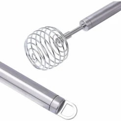 Stainless Steel Manual Egg Whisk, Hand Egg Mixer Eggbeater Blender Stirring Beater Cream Frother Flour Stirrer, For Family Restaurant Kitchen,9.05 In -Kitchen Appliances Store 68107900 3