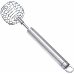 Stainless Steel Manual Egg Whisk, Hand Egg Mixer Eggbeater Blender Stirring Beater Cream Frother Flour Stirrer, For Family Restaurant Kitchen,9.05 In -Kitchen Appliances Store 68107900 5
