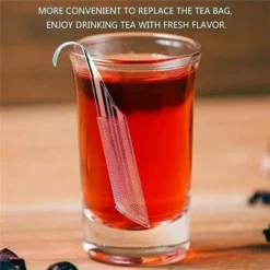 Stainless Steel Tea Diffuser, Hanging Cup Type Tea Making Tool Tea Leak For Loose Tea, Rose, Coffee, Spices, Long Handled Tea Filter Pipe (4 Pieces)， -Kitchen Appliances Store 69019577 4