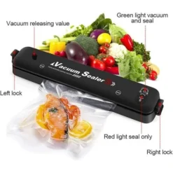 Automatic Vacuum Sealer, Vacuum Hose Film Sealing Device, Stay Vacuum Sealed For Food Meat Stay Vegetables, Up To 10x Longer Fresh-with 15 Vacuum