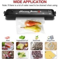 Automatic Vacuum Sealer, Vacuum Hose Film Sealing Device, Stay Vacuum Sealed For Food Meat Stay Vegetables, Up To 10x Longer Fresh-with 15 Vacuum -Kitchen Appliances Store 69525104 5