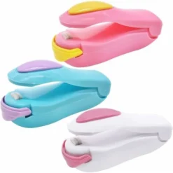 3 Pcs Plastic Bag Sealer, Portable Bag Sealer Plastic Heat Sealer Food Vacuum Sealer Machine Portable Sealer For Bags Food Sealer