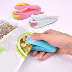 3 Pcs Plastic Bag Sealer, Portable Bag Sealer Plastic Heat Sealer Food Vacuum Sealer Machine Portable Sealer For Bags Food Sealer -Kitchen Appliances Store 69623077 4