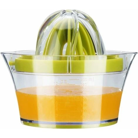 Citrus Squeezer Citrus Juicer Orange Juicer Multi-Function Manual Juicer Hand Press With 400ml Juice Container And 2 Green Cones 1 Citrus Squeezer Citrus Juicer Orange Juicer Multi-Function Manual Juicer Hand Press With 400ml Juice Container And 2 Green Cones