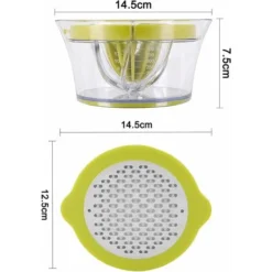 Lemon Squeezer, Juicer 4 In 1 Manual Orange Squeezer, Orange Squeezer With 400ml Container, Plastic Lemon Squeezer, Lime Squeezer, Green Vegetable And Fruit Squeezer -Kitchen Appliances Store 69826271 3