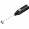 Milk Frother (in Steel, Very Powerful Motor At 14,000 Rpm, Special Spiral, Easy Cleaning, Milk Frother, Matcha Brush) Black