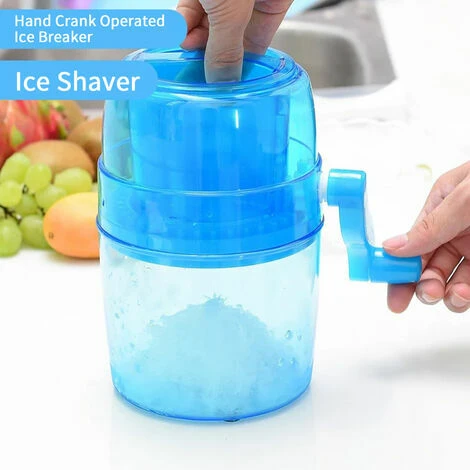 MUFF Ice Shaver, Shaved Ice Machine, Hand Crank Operated Ice Breaker Ice Crusher Maker Snow Cone Machine With Stainless Steel Blades For Fast Crushing, Fun And Easy Iced Treat 5 MUFF Ice Shaver, Shaved Ice Machine, Hand Crank Operated Ice Breaker Ice Crusher Maker Snow Cone Machine With Stainless Steel Blades For Fast Crushing, Fun And Easy Iced Treat - Image 5