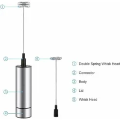 Electric Milk Frother, Milk Frother, Stainless Steel Milk Frother, And Cold Foam For Coffees, Espressos, Lattes, Cappuccinos 8 Electric Milk Frother, Milk Frother, Stainless Steel Milk Frother, And Cold Foam For Coffees, Espressos, Lattes, Cappuccinos -Kitchen Appliances Store 71285745 4