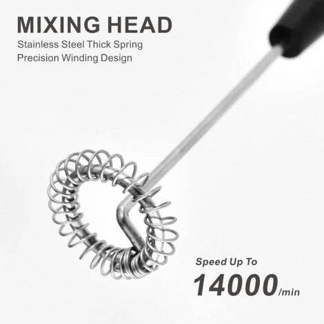 Mini Stainless Steel Milk Frother - Cordless Lightweight Outdoor Coffee Frother Can Be Used For Coffee, Milk, Eggs And Beverages (Stainless Steel) 4 Mini Stainless Steel Milk Frother - Cordless Lightweight Outdoor Coffee Frother Can Be Used For Coffee, Milk, Eggs And Beverages (Stainless Steel) - Image 4