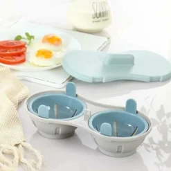 Microwave Egg Poacher - Egg Boiler - Kitchen Utensil - Steamed - Kitchen Utensil(Blue) 7 Microwave Egg Poacher - Egg Boiler - Kitchen Utensil - Steamed - Kitchen Utensil(Blue) -Kitchen Appliances Store 71285789 3