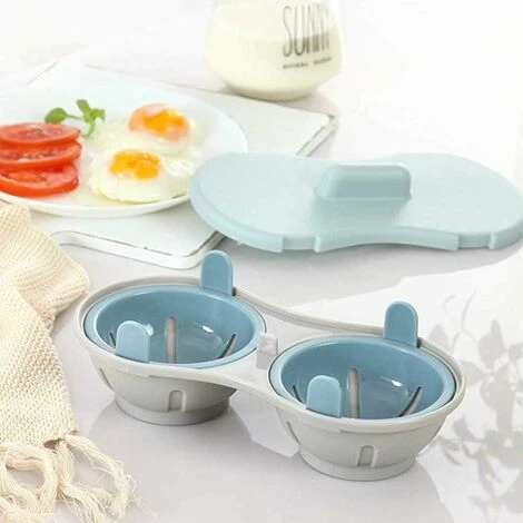 Microwave Egg Poacher - Egg Boiler - Kitchen Utensil - Steamed - Kitchen Utensil(Blue) 3 Microwave Egg Poacher - Egg Boiler - Kitchen Utensil - Steamed - Kitchen Utensil(Blue) - Image 3